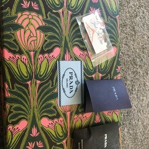 Prada Saffiano Leather Ankle Strap Sandal (Women)